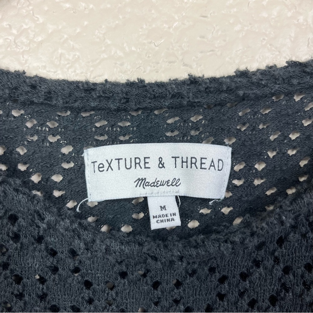 Texture & Thread Eyelet Flutter-Sleeve Top - image 5